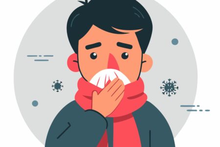 Eine Erkältung, auch „grippaler Infekt“ genannt, beginnt als Virusinfektion der oberen Atemwege